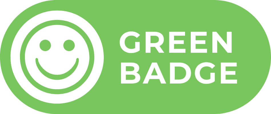 the green badge