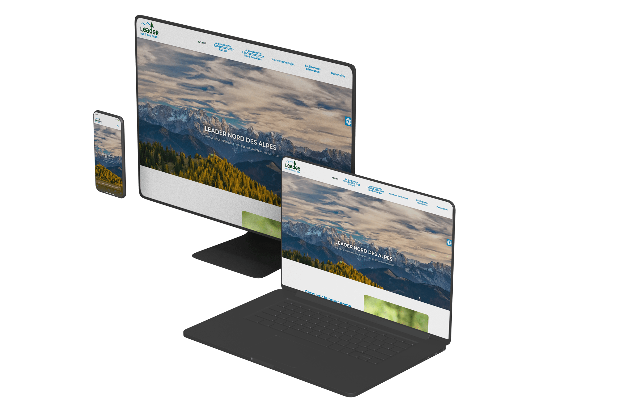 Mockup LEADER Nord des Alpes